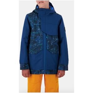 Obermeyer Teen Boy's Gage Jacket Blue Snowboarding Skiing Winter Sports Size L